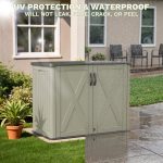 Patiowell 25 Cu.ft Outdoor Storage Cabinet, Beige - Image 6