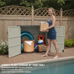 Patiowell 25 Cu.ft Outdoor Storage Cabinet, Beige - Image 8