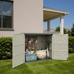 Patiowell 25 Cu.ft Outdoor Storage Cabinet, Beige - Image 2