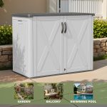 Patiowell 25 Cu.ft Outdoor Storage Cabinet, White - Image 5
