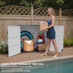 Patiowell 25 Cu.ft Outdoor Storage Cabinet, White - Image 7