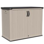 Patiowell 26 Cu FT Plastic Storage Cabinet, Beige