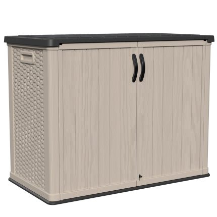 Patiowell 26 Cu FT Plastic Storage Cabinet, Beige