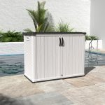 Patiowell 26 Cu FT Plastic Storage Cabinet, White - Image 7