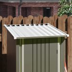 Patiowell 3x3 Metal Outdoor Storage Shed, Gray - Image 8