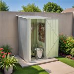 Patiowell 3x3 Metal Outdoor Storage Shed, Gray - Image 2