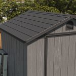 Patiowell Fit-it 4x4 Plastic Storage Garden Shed, Dark Gray - Image 9