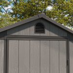 Patiowell Fit-it 4x4 Plastic Storage Garden Shed, Dark Gray - Image 10