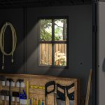 Patiowell Fit-it 4x4 Plastic Storage Garden Shed, Dark Gray - Image 11