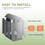 Patiowell Fit-it 4x6 Plastic Storage Shed for Bike, Dark Gray - Image 4