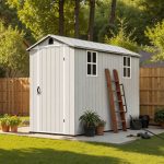 Patiowell Fit-it 4x8 Plastic Storage with Floor, Gray - Image 12