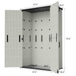 Patiowell 50 Cu.ft Outdoor Storage Cabinet, Beige - Image 3