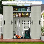 Patiowell 50 Cu.ft Outdoor Storage Cabinet, Beige - Image 7