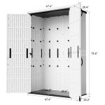 Patiowell 50 Cu.ft Outdoor Storage Cabinet, White - Image 3
