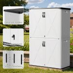 Patiowell 50 Cu.ft Outdoor Storage Cabinet, White - Image 4