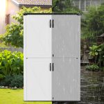 Patiowell 50 Cu.ft Outdoor Storage Cabinet, White - Image 6