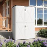 Patiowell 50 Cu.ft Outdoor Storage Cabinet, White - Image 8