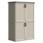 Patiowell 50 Cu Ft Plastic Cabinet, Beige