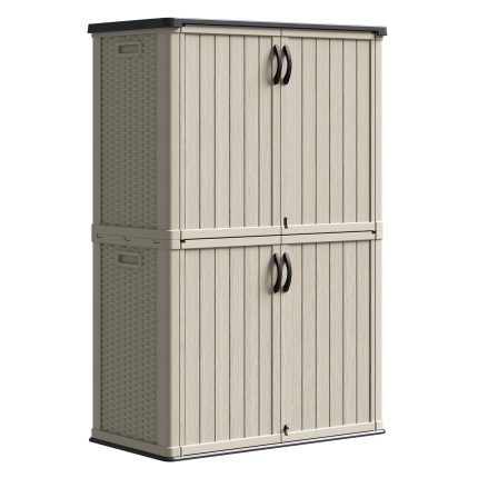 Patiowell 50 Cu Ft Plastic Cabinet, Beige