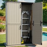 Patiowell 50 Cu Ft Plastic Cabinet, Beige - Image 7