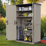 Patiowell 50 Cu Ft Plastic Cabinet, Beige - Image 2
