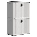 Patiowell 50 Cu Ft Plastic Cabinet, White
