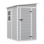 Patiowell 5x4 Plastic Storage Shed, Gray