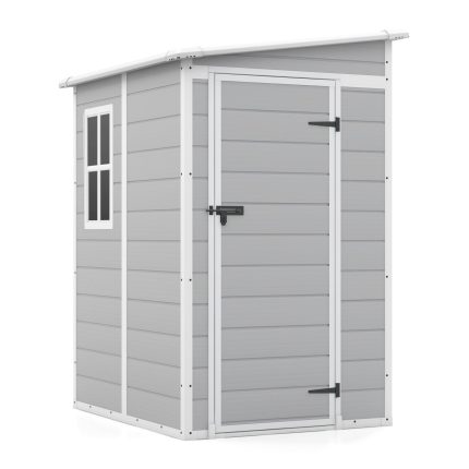 Patiowell 5x4 Plastic Storage Shed, Gray