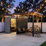 6x8 Metal Storage Shed with 7x8 Pergola Covered Porch - Image 3