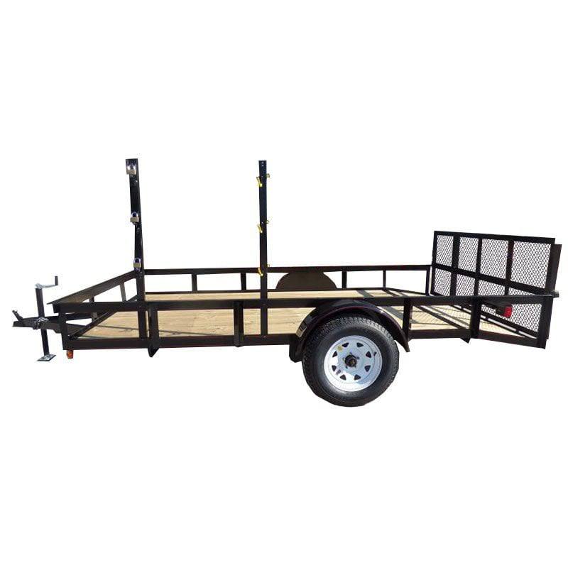 untitled-10_2 Utility Trailer 6.4x12 with Trimmer Racks Dove Tail Gate - Image 1