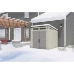 Suncast Modernist 7 x 7 ft. Resin Outdoor Storage Shed, Model BMS7780 - Image 2